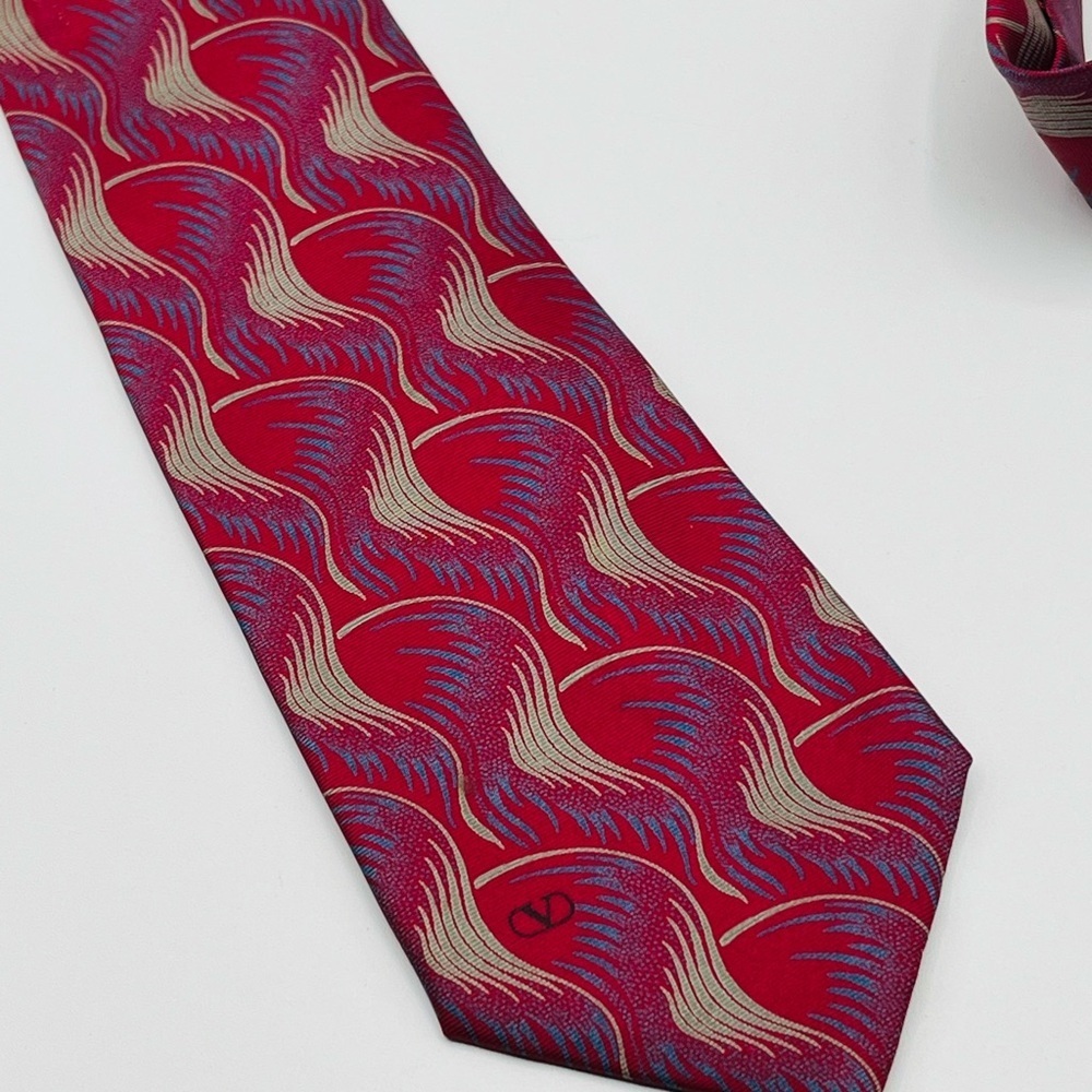 Valentino Cravatte Handmade Silk Necktie Vintage Tie From Italy